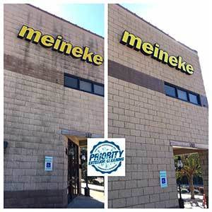 Image: Before & After Commercial Property Power Washing Services by Priority Exterior Cleaning