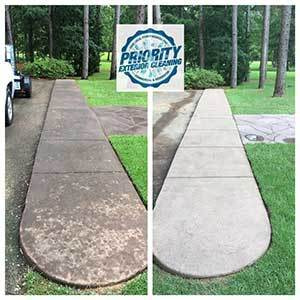Image Before and After Pressure Washing for Home Owner Associations