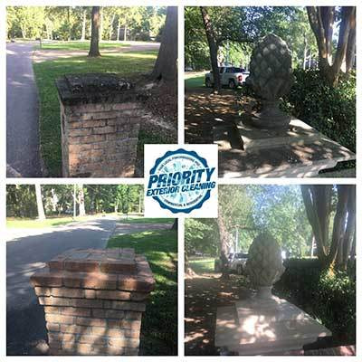Image: Before & After Brick and Concrete Cleaning